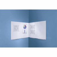 Whiteboardmodule BASIC-versie - plaatstaal, gelakt