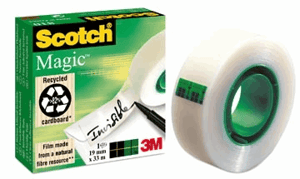 Plakband Scotch Magic 810 19mmx33m onzichtbaar mat
