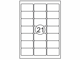ETIKET QUANTORE 63.5X38.1MM 2100ST artikel afbeelding