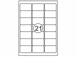 Etiket Quantore 63.5x38.1mm 2100 stuks