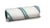 Radiatorrol, 12 cm, ex dik, nylon blauw groene streep 6 mm, thermofusie