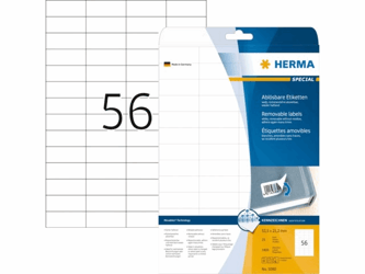 ETIKET HERMA 5080 52.5X21.2MM 1400ST artikel afbeelding