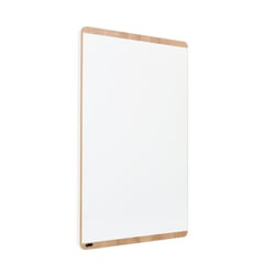 Whiteboard NATURAL frame in houtlook, bord wit b x h = 1000x1500 mm