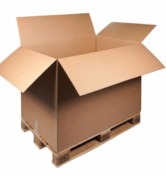 Palletdoos 1180x780x870mm bruin, BC-golf, F0201 artikel afbeelding