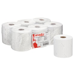 Poetsrol KC WypAll 7256 L10 1-laags 19,5cmx304m 800vel wit