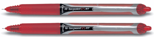 ROLLERPEN PILOT HI-TECPOINT V5 DRUKKNOP 0.25MM ROOD artikel afbeelding