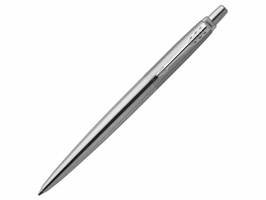Parker Jotter Stainless Steel Balpen, Kliksysteem, Blauw