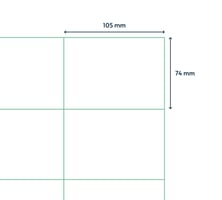 Etiket Qbasic A4 1.000 vel 105x74 mm 8000 labels
