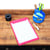 Klembord MAULgo uni Blauwe Engel recycled A4 staand rood