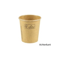 FSC® kraft/PLA sausbeker 4oz/120ml/61mm Ø