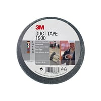 Duct tape 1900 50mm zwart/rl50m