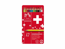 Kleurpotloden Caran d'Ache Swisscolor aquarel 12stuks ass.