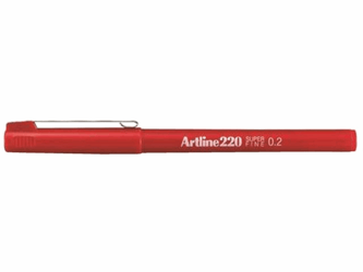 FINELINER ARTLINE 220 ROND 0.2MM ROOD artikel afbeelding