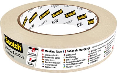 Afplaktape Scotch Basic  24mmx50m beige artikel afbeelding
