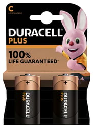 Batterij Duracell Plus 2xC artikel afbeelding