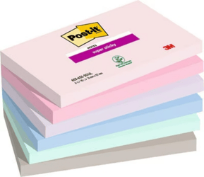 Memoblok 3M Post-it 655-6SS Super Sticky 76x127mm SOUL