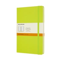 Notitieboek Moleskine large 130x210mm lijn hard cover lemon green