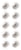Glasbordmagneet Nobo extra sterk 32mm 10 stuks