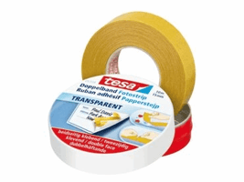 Dubbelzijdig knutseltape tesa® 10mx15mm beige in bewaarblik