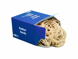 Elastiek 80 mm, nr. 18 (doos 100 gram)