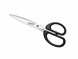 Staples Schaar RVS met kunststof greep 210 mm/8", asymmetrisch