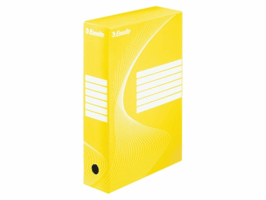 Archiefdoos Esselte Boxycolor 80mm 352x250mm geel