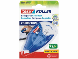 Correctieroller tesa® ecoLogo® 8,4mmx14m navulbaar op blister