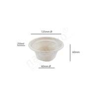 Suikerriet soepbeker 250ml/12,5cmØ x 6cm hoog