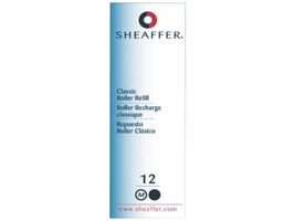 Rollerpenvulling Sheaffer slim medium zwart blister à 1 stuk