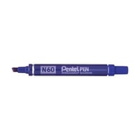 Marker Pentel N60 permanent blauw/pk12