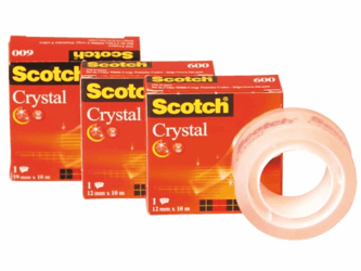 PLAKBAND 3M SCOTCH 600 19MMX10M CRYSTAL CLEAR  artikel afbeelding