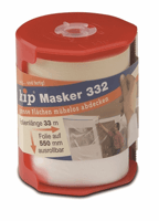KIP 332 Masking folie met professionele masking tape 550 mm x 33 m met dispenser