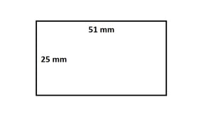 Zebra labeletiket Quantore 880199-025D 51x25mm 25mm wit permanent