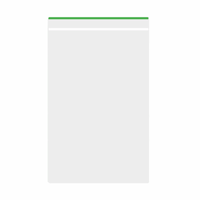 Gripzakjes zonder ponsgat groene lijn, 150 x 200 mm, 90 µm, 1000 stuks