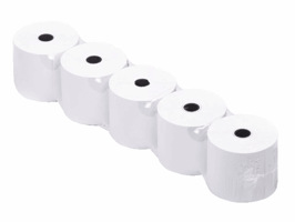 Telrollen 57 mm, 44 meter houtvrij (12 mm kern)