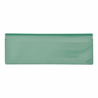 Etikethouders, VE = 50 stuks met magneetstrook (Breedte: 220 mm; Hoogte: 80 mm; Kleur: Groen; Voor papierformaat: 210x74 mm)