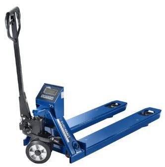 Pompwagen met weegschaal