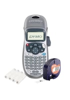 Labelprinter Dymo letratag LT-100H ABC special edition zilver met gratis rol tape
