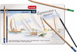 Kleurpotloden Bruynzeel aquarel Expression blik à 36 stuks assorti