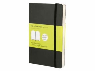 NOTITIEBOEK MOLESKINE BLANCO POCKET ZACHTE KAFT artikel afbeelding