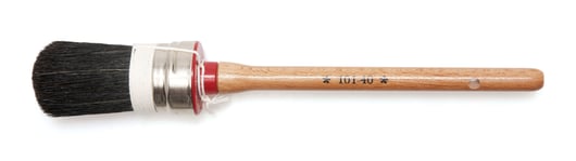 Ronde kwast, zwart haar, opgebonden 40 mm
