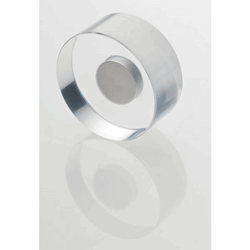 Designmagneet, acryl, Ø 30 mm, VE = 8 stuks
