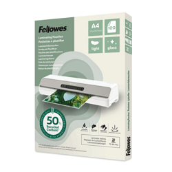 Lamineerhoes Fellowes A4 light 50% gerecycled glans 100stuks