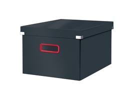 Click & Store Opbergdoos karton, A4, Met deksel, Opvouwbaar, Grijs