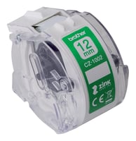 Labeltape Brother CZ-1002 12mmX5m kleur opdruk