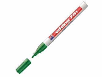 Edding Lakmarker 751 1 - 2 mm, groen (pak 10 stuks) artikel afbeelding