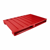 Vlakke pallet van staal l x b = 1000x800 mm, draagvermogen 2000 kg vuurrood, vanaf 10 stuks artikel afbeelding
