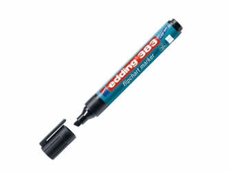 Edding Flipover marker 383 1 - 5 mm, zwart (pak 10 stuks) artikel afbeelding