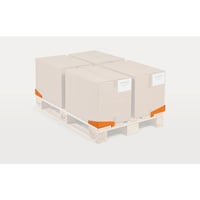 Hoekbescherming tegen wegglijden oranje, VE = 20 stuks l x b x h = 190x165x60 mm