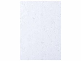 VOORBLAD GBC A4 KARTON LEDERLOOK 250GR WIT artikel afbeelding